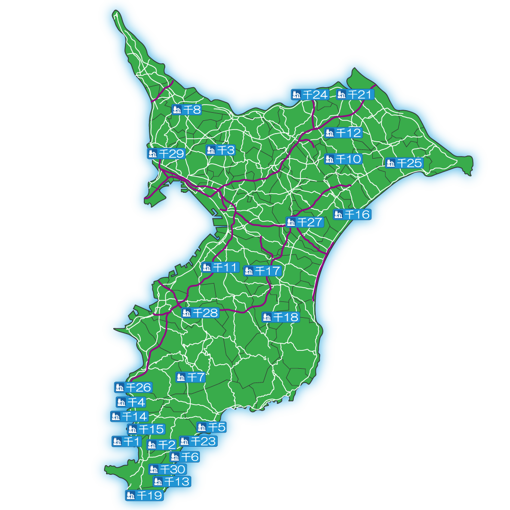 千葉県の道の駅マップ