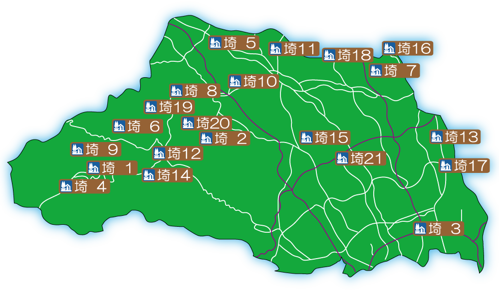 埼玉県の道の駅マップ